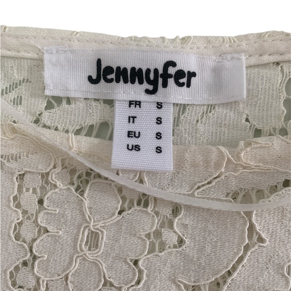 Oversized hollowed-out lace blouse size S - Picture 4 of 4